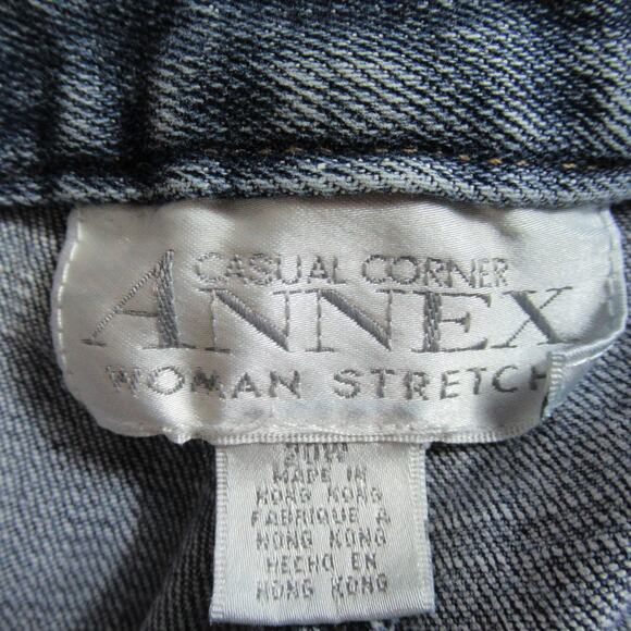 Vintage Casual Corner ANNEX Jeans Womens 20W Blue Denim Straight Stretch Momcore - Picture 6 of 8